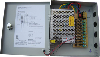 10 AMP CCTV Switching Power Supply with Enclosure